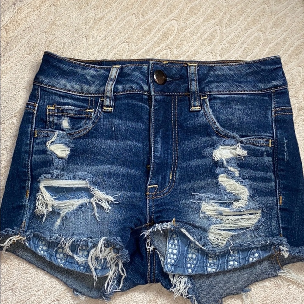 SOLD💕 Hi Rise Denim Shortie